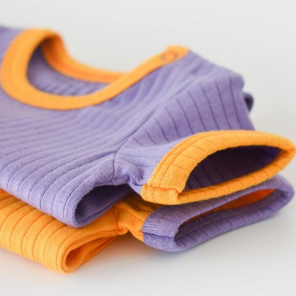 BabyCosy Other - %100 Organic Ribana 2 Pcs Baby Short Sleeve Body Set